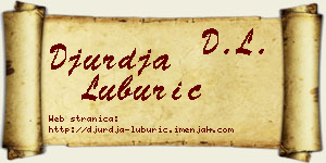 Đurđa Luburić vizit kartica